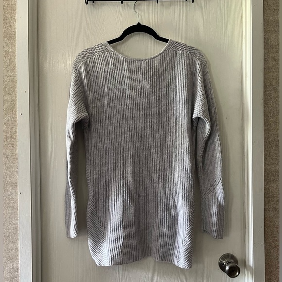 CAbi Light Gray V-Neck Sweater - Picture 6 of 10